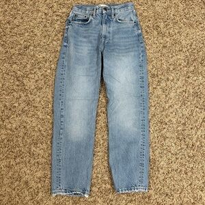 Zara Size 0 Straight leg blue jeans women’s!
